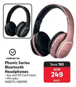 Makro Volkano Phonic Series Bluetooth Headphones offer