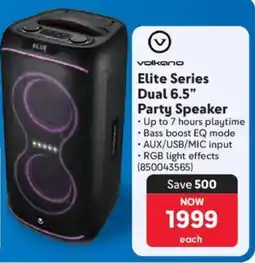 Makro Volkano Elite Series Dual 6.5" Party Speaker offer