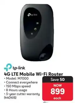 Makro Tp-link 4G LTE Mobile Wi-Fi Router offer