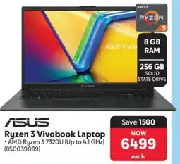 Makro Asus Ryzen 3 Vivobook Laptop offer