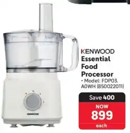 Makro Kenwood Essential Food Processor offer