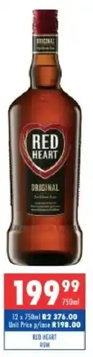 Ultra Liquors Red heart rum offer