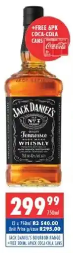 Ultra Liquors Jack daniel's bourbon range offer