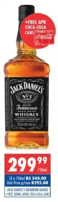 Ultra Liquors Jack daniel's bourbon range offer