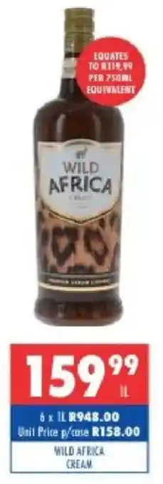 Ultra Liquors Wild africa cream offer