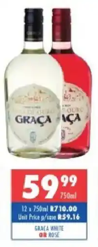Ultra Liquors Graca white or rose offer