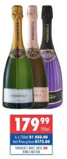 Ultra Liquors Pongracz brut rose or noble nectar offer