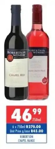 Ultra Liquors Robertson chapel range offer