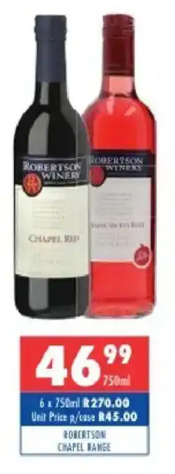 Ultra Liquors Robertson chapel range offer