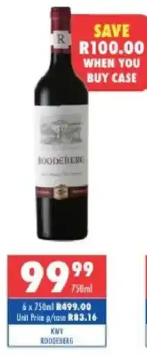 Ultra Liquors Kwv roddeberg offer