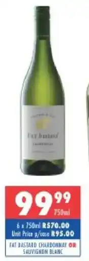 Ultra Liquors Fat bastard chardonnay or sauvignon blanc offer