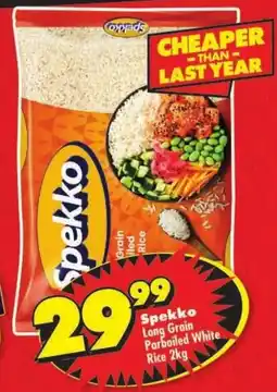 Shoprite Spekko Long Grain Parboiled White Rice offer