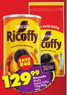 Shoprite Nescafé Ricoffy Instant Coffee offer