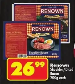 Shoprite Renown Shoulder/ Diced Bacon offer