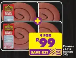 Shoprite Farmer Joe's Braaiwors offer