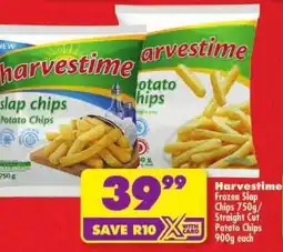 Shoprite Harvestime Frozen Slap Chips/ Straight Cut Potato Chips offer