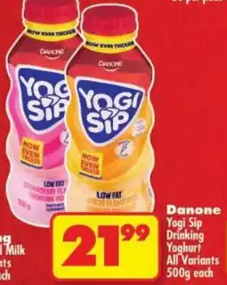 Shoprite Danone Yogi Sip Drinking Yoghurt All Variants offer