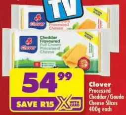 Shoprite Clover Processed Cheddar/ Gouda Cheese Slices offer