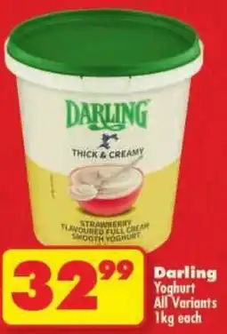 Shoprite Darling Yoghurt All Variants offer