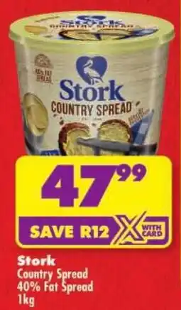Shoprite Stork Country Spread 40% Fat Spread offer