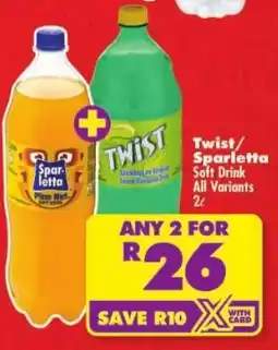 Shoprite Twist/ Sparletta Soft Drink All Variants offer