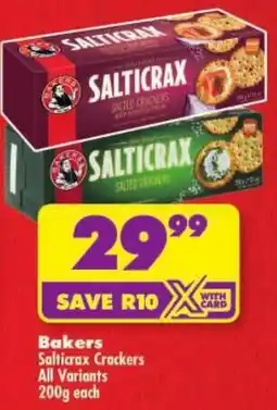 Shoprite Bakers Salticrax Crackers All Variants offer