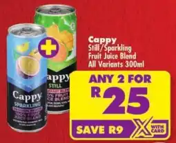Shoprite Cappy Still/ Sparkling Fruit Juice Blend All Variants offer