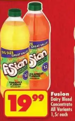 Shoprite Fusion Dairy Blend Concentrate All Variants offer