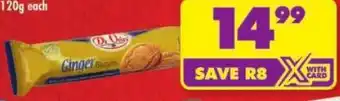Shoprite De Vries Ginger Biscuits offer