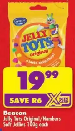 Shoprite Beacon Jelly Tots Original/ Numbers Soff Jellies offer