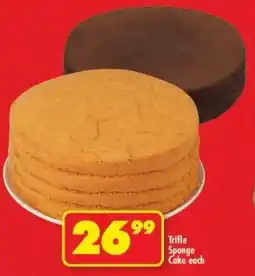 Shoprite Trifle Sponge Cake offer