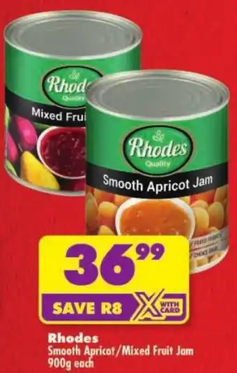 Shoprite Rhodes Smooth Apricot/ Mixed Fruit Jam offer
