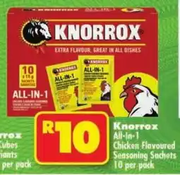 Shoprite Knorrox All-In-1 Chicken Flavoured Seasoning Sachets offer