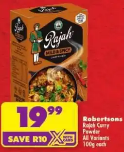 Shoprite Robertsons Rajah Curry Powder All Variants offer