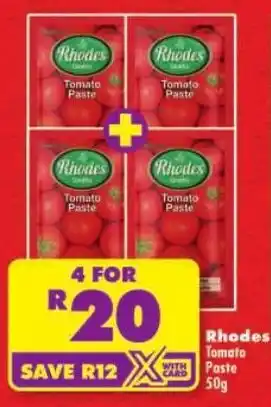 Shoprite Rhodes Tomato Paste offer