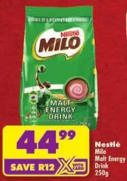 Shoprite Nestlé Milo Malt Energy Drink offer