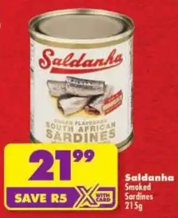 Shoprite Saldanha Smoked Sardines offer