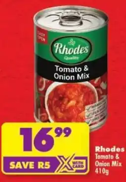 Shoprite Rhodes Tomato & Onion Mix offer