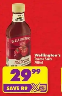 Shoprite Wellington's Tomato Sauce offer