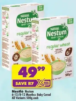 Shoprite Nestlé Nestum 6-12/ 8-12 Months+ Baby Cereal All Variants offer