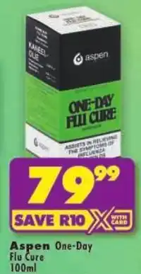Shoprite Aspen One-Day Flu Cure offer