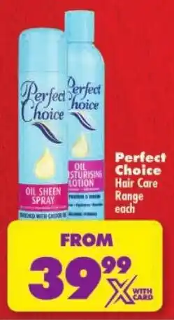 Shoprite Perfec Choice Hair Care Range offer