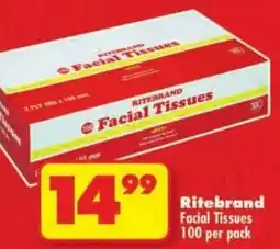 Shoprite Ritebrand Facial Tissues offer