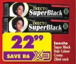 Shoprite Inecto Super Black Hair Colour Créme offer