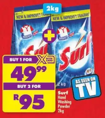 Shoprite Surf Hand Washing Powder offer