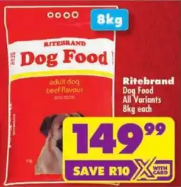 Shoprite Ritebrand Dog Food All Variants offer