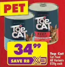 Shoprite Top Cat Cat Food All Variants offer