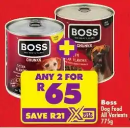 Shoprite Boss Dog Food All Variants offer