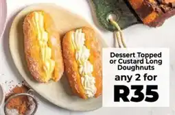 Food Lover's Market Dessert Topped or Custard Long Doughnuts offer