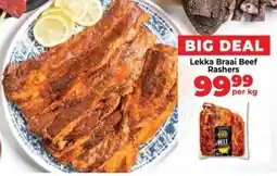 Food Lover's Market Lekka Braai Beef Rashers offer